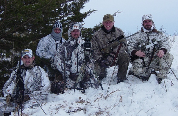 Mike Dillon, Byrons South, Brent Reub, Tony Tebbe on stand in South Dakota.