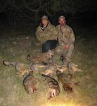Dawn and Tony with Dawn's bag of West Texas predators.