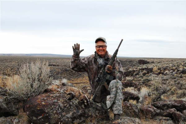 Pat Brown with badger on the 2007 Predator Dream Hunt